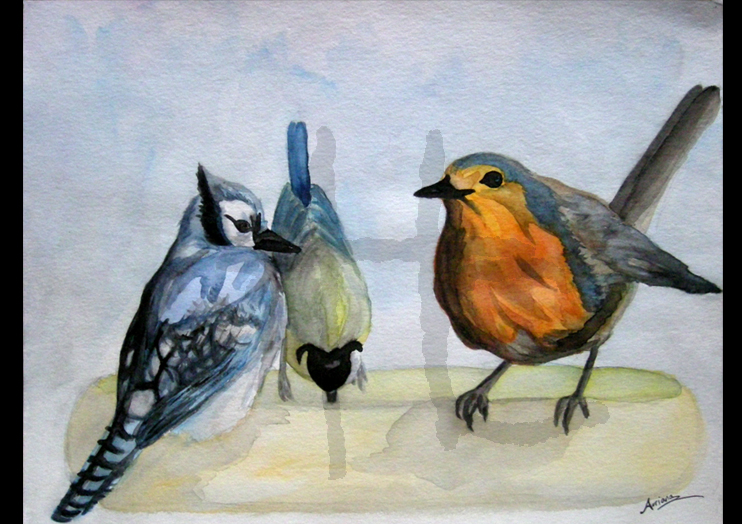 Trois oiseaux (commande)