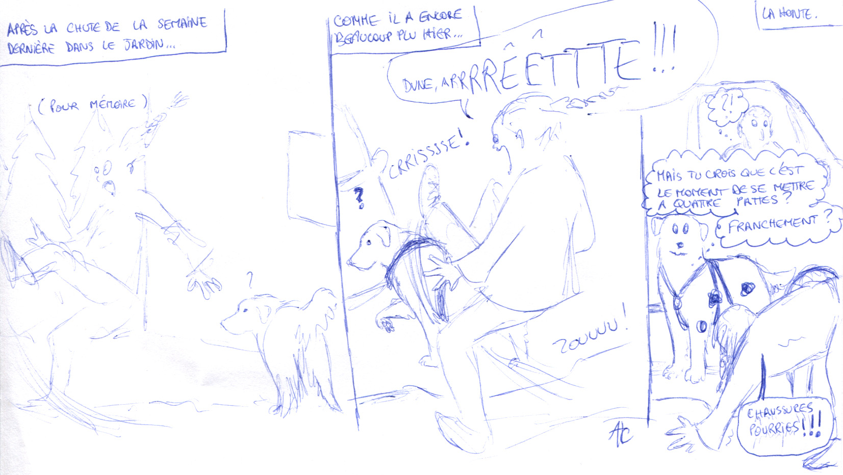 Je ne tiens plus debout!